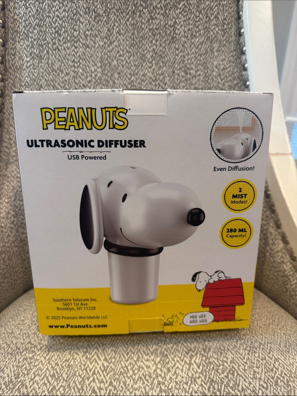 Peanuts Snoopy Ultrasonic Diffuser - White & Black. New in Box! - Picture 3 of 10